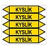 Značení potrubí, kyslík